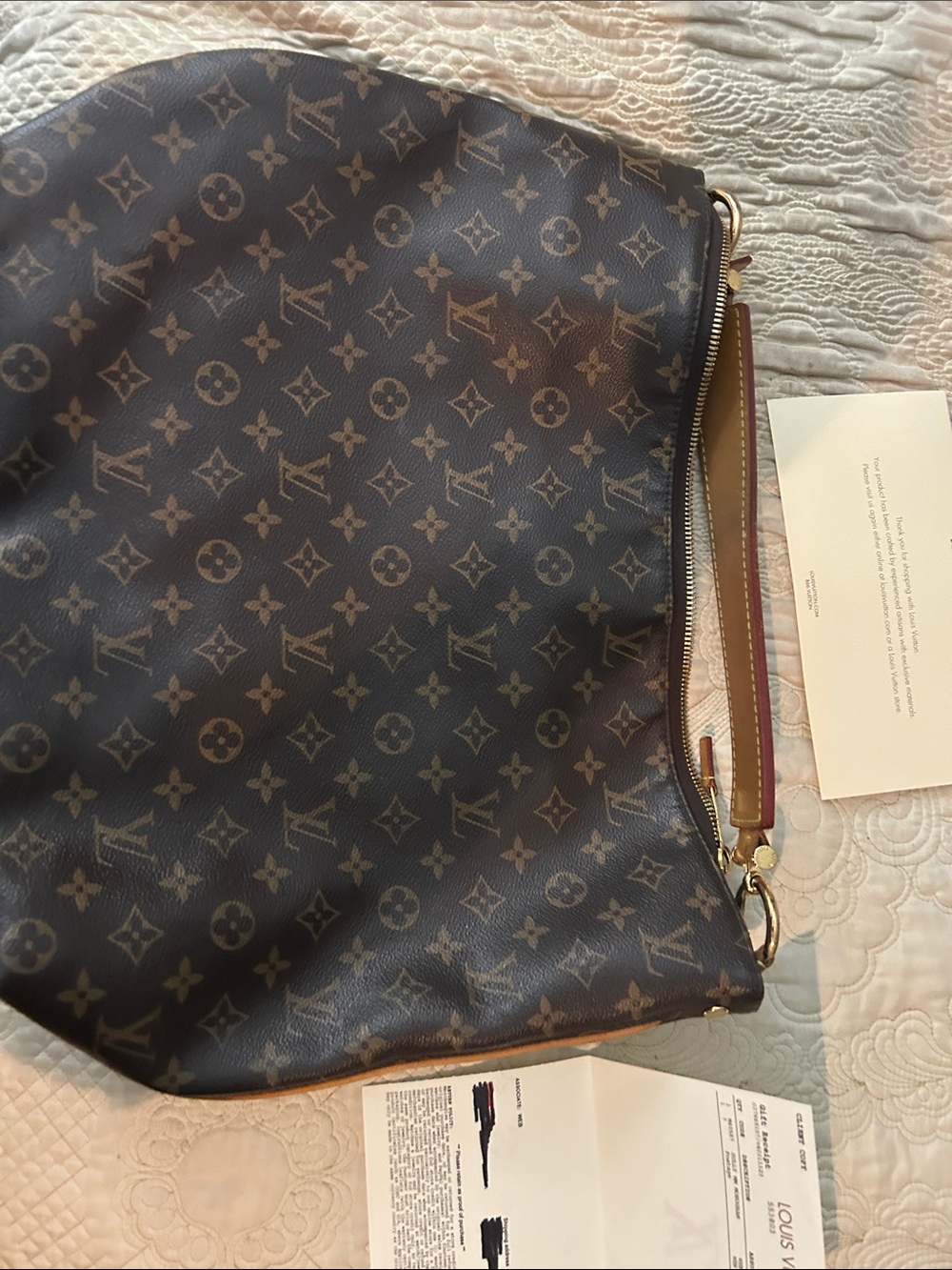 Louis Vuitton Monogram Canvas Brown and Tan Sully MM Monogram Bag